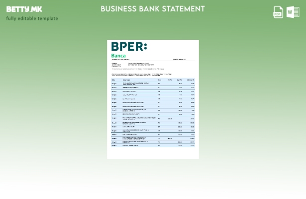 модерен стил на организацијата на BPER Group Шаблон Word и PDF